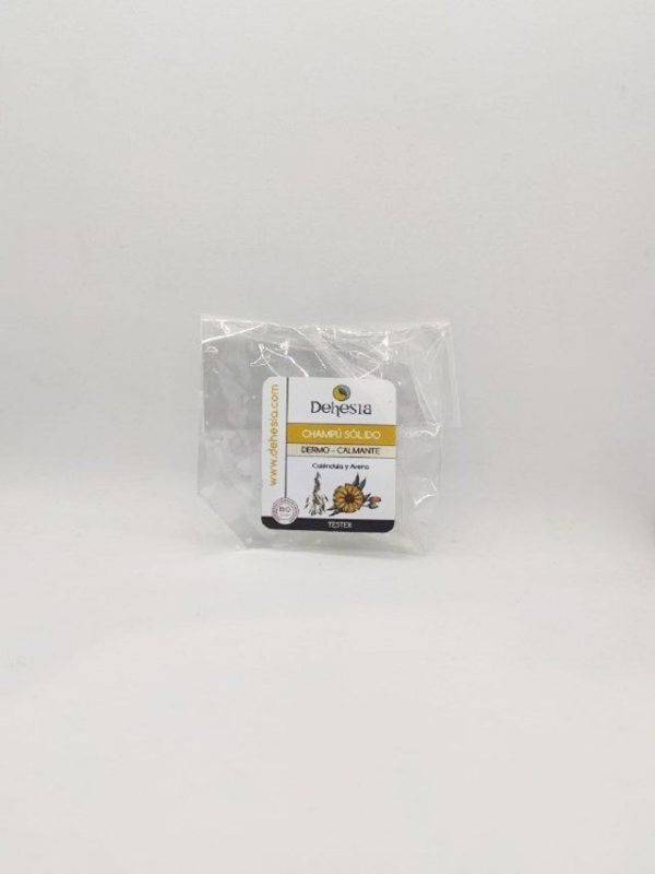 Muestra Dehesia Champú sólido Dermo Calmante Caléndula y Avena - Imagen 1