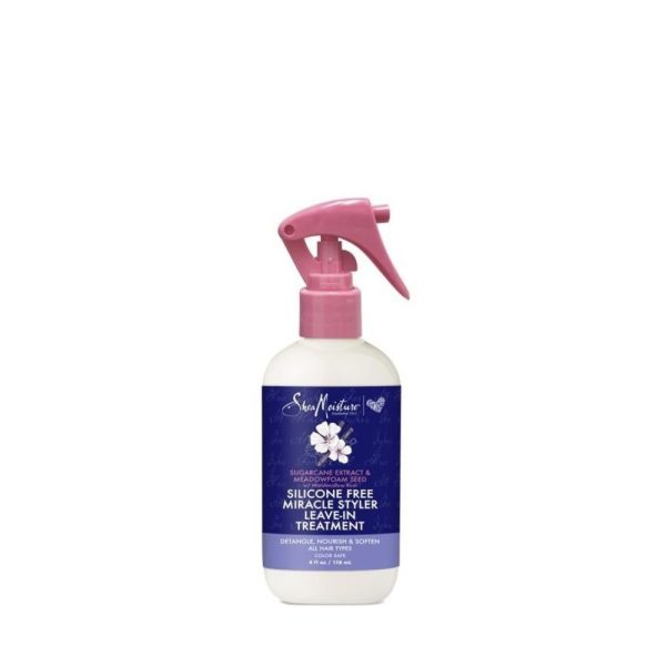 Tratamiento sin enjuague Shea Moisture Sugarcane Extract & Meadowfoam Seed para suavidad y protección del cabello