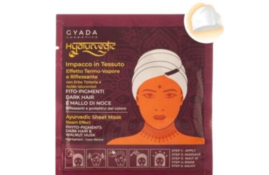 Gyada Cabello Hyalurvedic Impacco Ayurvedico In Tessuto Riflessante Dark Hair 60ml