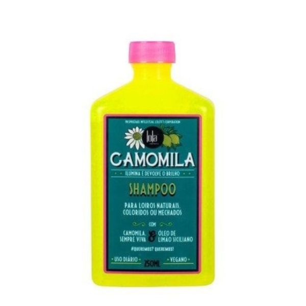 Lola Cosmetics Camomila Shampoo 250ml, champú para cabello rubio y claro.