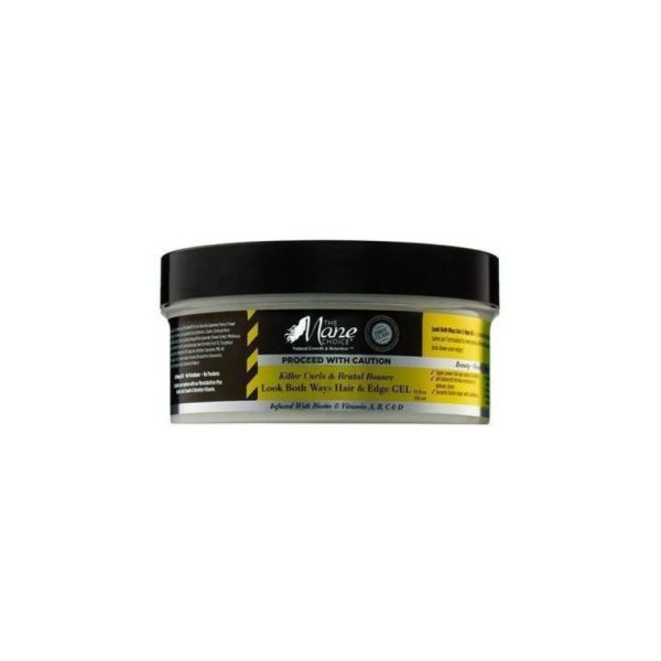 Gel capilar en dos fases Proceed With Caution Look Both Ways Hair & Edge Gel de The Mane Choice.