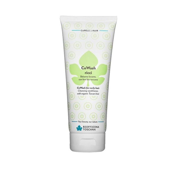 Biofficina Toscana Cowash Ricci 200ml, limpiador hidratante para rizos con extractos orgánicos.