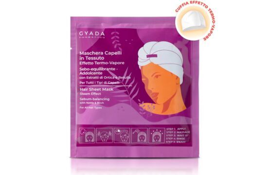 Gyada Cabello Maschera In Tessuto Effetto Termo-Vapore – Sebo-Equilibrante E Addolcente