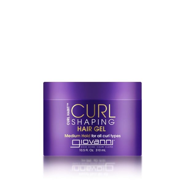 Gel para rizos Giovanni Curl Habit Shaping Hair Gel 310ml con aceite de coco y manteca de karité para hidratación y fijación sin frizz.