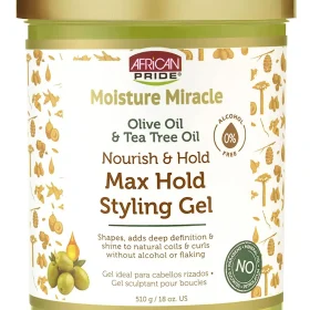 African Pride Moisture Miracle Olive and Tea Tree Gel 510g