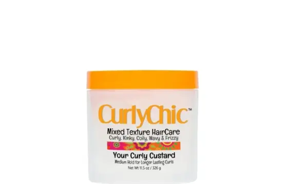CurlyChic Your Curly Custard Medium Hold For Longer Lasting Curls 326g.