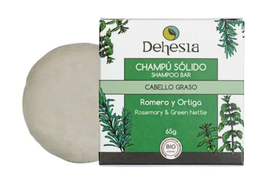 Dehesia Champú Sólido BIO Cabello Graso con Romero y Ortiga 65g