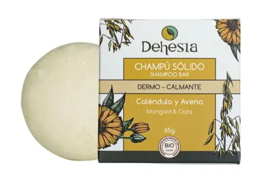 Dehesia Champú Sólido BIO Dermo-Calmante con Caléndula y Avena 65g