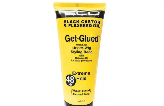 ECO Style Black Castor and Flaxseed Oil Get-Glued Styling Bond [48Hr Extreme Hold] 177ml