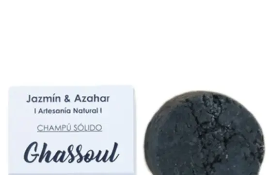 Jazmín and Azahar Champú Sólido Ghassoul Para Purificante y Anticaspa 100g