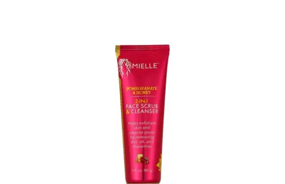 Mielle Organics Skincare Pomegranate and Honey 2-in-1 Face Scrub and Cleanser 85g