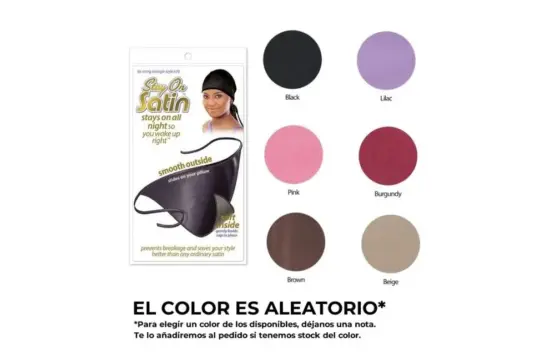 Stay On Satin Gorro Satén Triangle Black 678