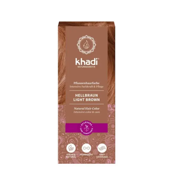 Khadi Henna Bio Castaño Claro 100g - Imagen 1