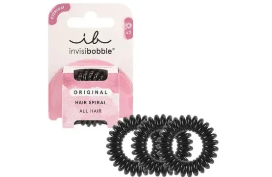 Invisibobble Original Hair Spiral True Black 3uds