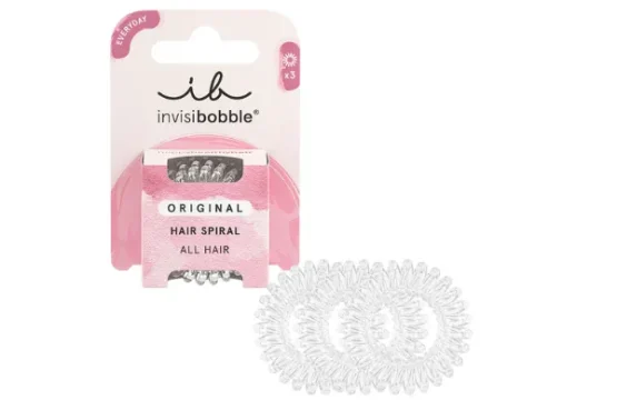Invisibobble Original Hair Spiral Crystal Clear 3uds