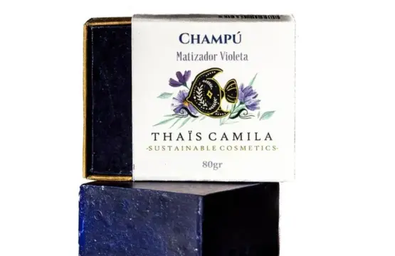 Thais Camila Champú Matizador para Pelo Teñido, Rubio, Decolorado o Blanco 80g