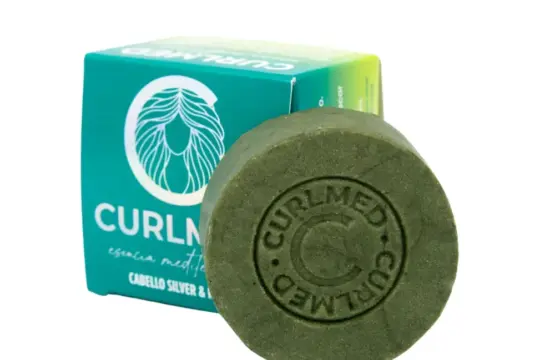 CurlMed Champú Sólido Cabello Silver y Rubio 80g