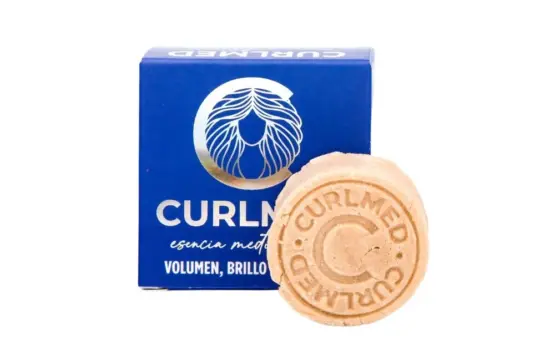 CurlMed Champú Sólido Volumen, Brillo y Suavidad 30g