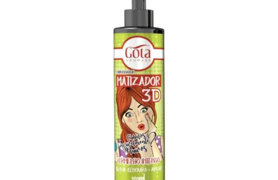 Gota Dourada Acondicionador Matizador 3D Vermelho Intenso 120ml