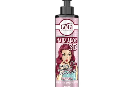 Gota Dourada Acondicionador Matizador 3D Marsala 120ml