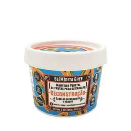 Lola Cosmetics Be(M)dita Ghee Máscara Reconstrução Papaya E Queratina Vegetal 100g