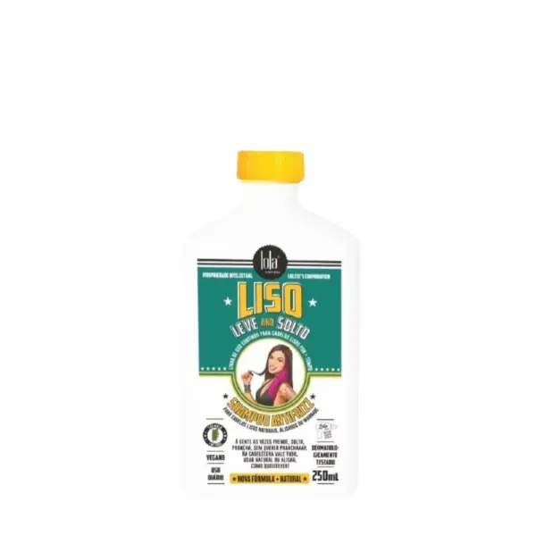 Lola Cosmetics Liso Leve and Solto Shampoo Antifrizz 250ml - Imagen 1