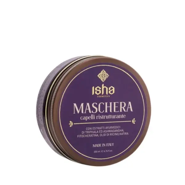 Isha Cosmetics Maschera Capelli Ristrutturante 200ml - Imagen 1