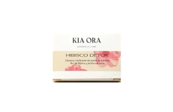 Kia Ora Champú Sólido Hibisco Detox Champú Clarificante 85g