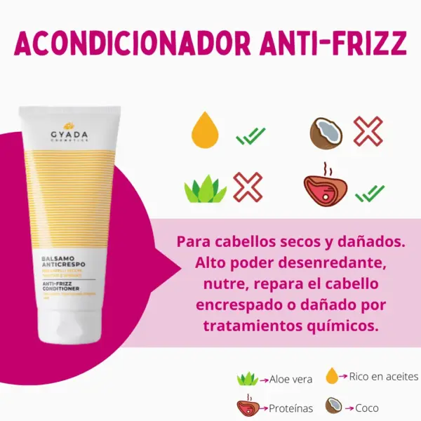 Gyada Cabello Color Vibes Acondicionador Anti-Frizz 200ml - Imagen 2