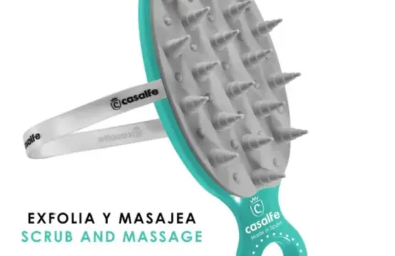 Casalfe Cepillo Exfoliante y Masajeante Aguamarina