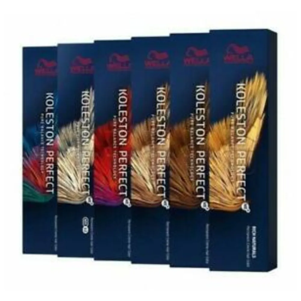 Wella Crema Colorante Koleston Perfect 60ml - 8.74 Rubio Claro Marrón  Cobrizo en Punto Curly