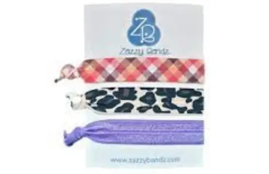 Zazzy Bandz Cintas Cuadrados-Leopardo-Morado