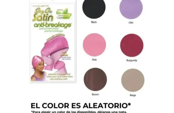 Stay On Satin Anti-Breakage Gorro Satén Tie Up Wrap 7774