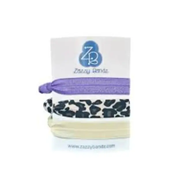 Zazzy Bandz Cintas Morado-Leopardo-Amarillo - Imagen 1