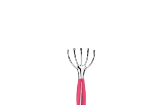 Puffcuff Sensitive Scalp Vibrating Massager in Pink and Chrome