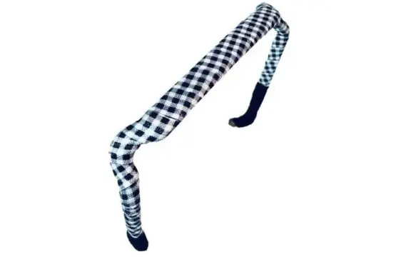 Zazzy Bandz Original Fit Wrapped Gingham in White and Black