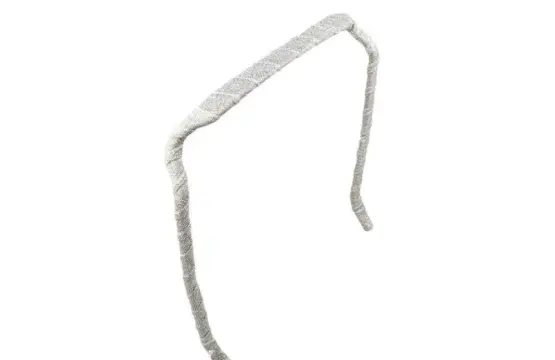 Zazzy Bandz Slim Relaxed Fit Wrapped. Silver Sparkles