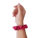 Soulta Scrunchie de Satén Burdeos