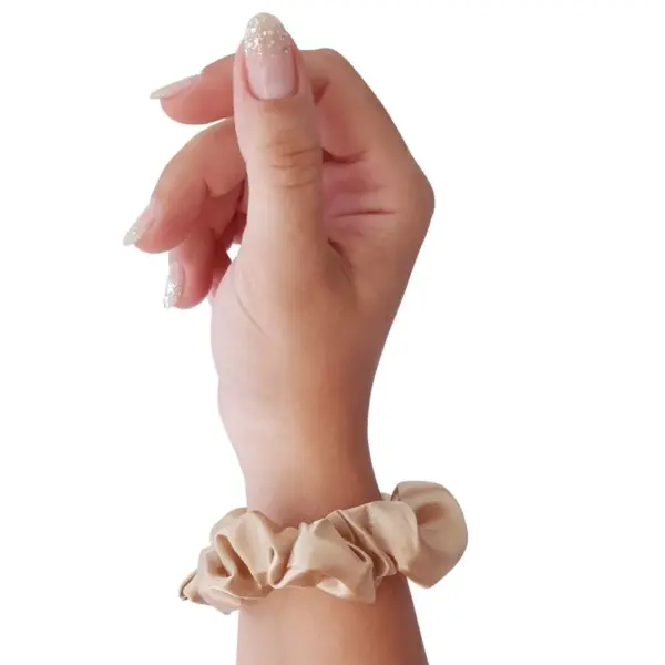 Soulta Scrunchie de Satén Oro - Imagen 1