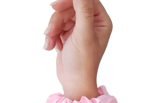 Soulta Scrunchie de Satén Rosa Pastel