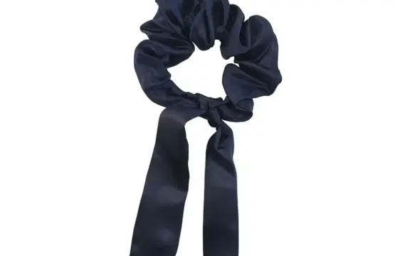 Soulta Scrunchie Azul Marino con Lazo