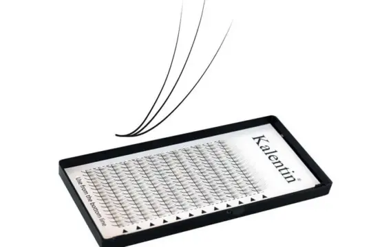 Extensión De Pestañas 4d Largo 12mm Grosor 0.07