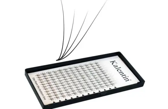 Extensión De Pestañas 4d Largo 12mm Grosor 0.07