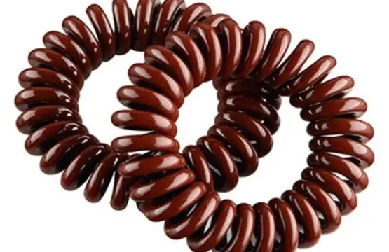 Gomas Espiral Mediana 45mm Marrón Pack 2uds