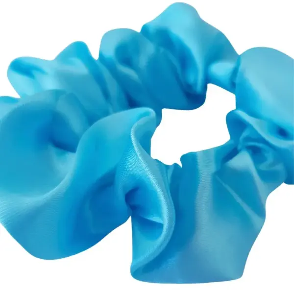 Soulta Scrunchie de Satén Aguamarina - Imagen 2