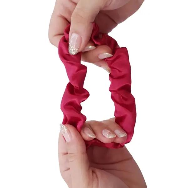 Soulta Scrunchie de Satén Burdeos - Imagen 3