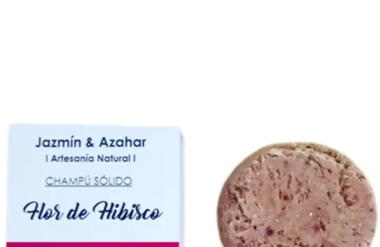 Jazmín and Azahar Champú Sólido Flor De Hibisco Para Cabellos Rojizos 100g