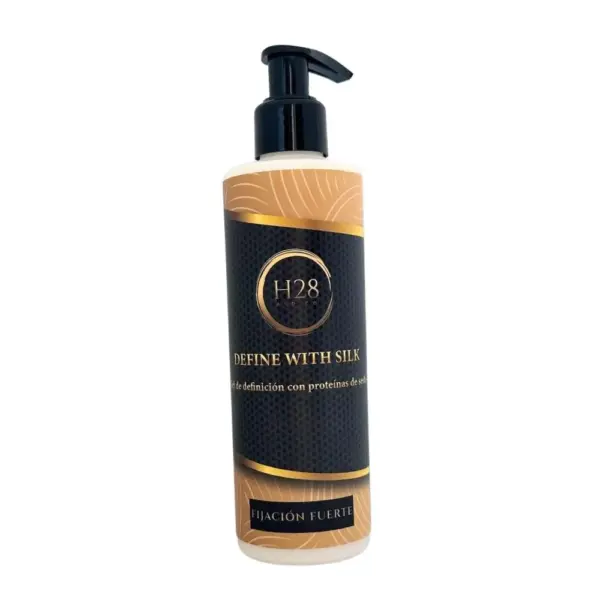 H28 and Co Gel de Definición Define With Silk Gel Fijación Fuerte 250ml - Imagen 1