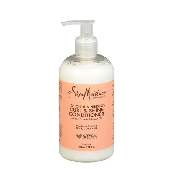 Shea Moisture Coconut and Hibiscus Curl and Shine Conditioner 384ml - Imagen 1