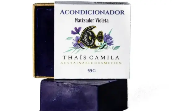 Thais Camila Acondicionador Matizador Violeta Pelo Teñido, Rubio, Decolorado o Blanco 55g